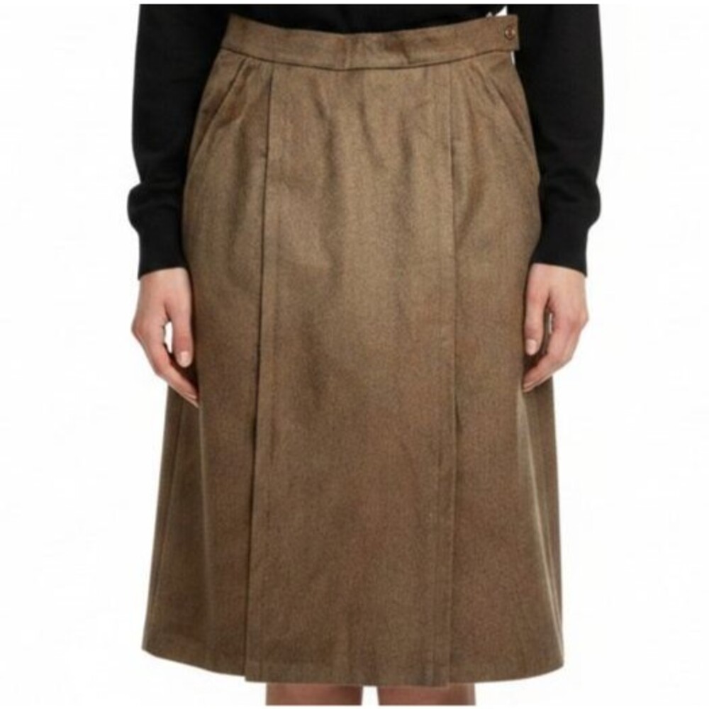 HAUBER Sporting Life Wool Hunting Skirt Size 10 US Germany Equestrian Vintage